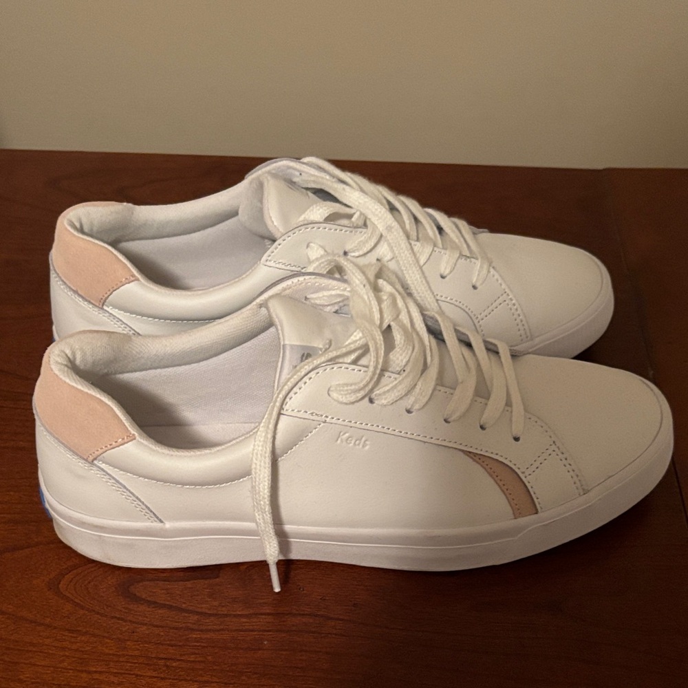 Like new worn once maybe twice leather keds sneakers